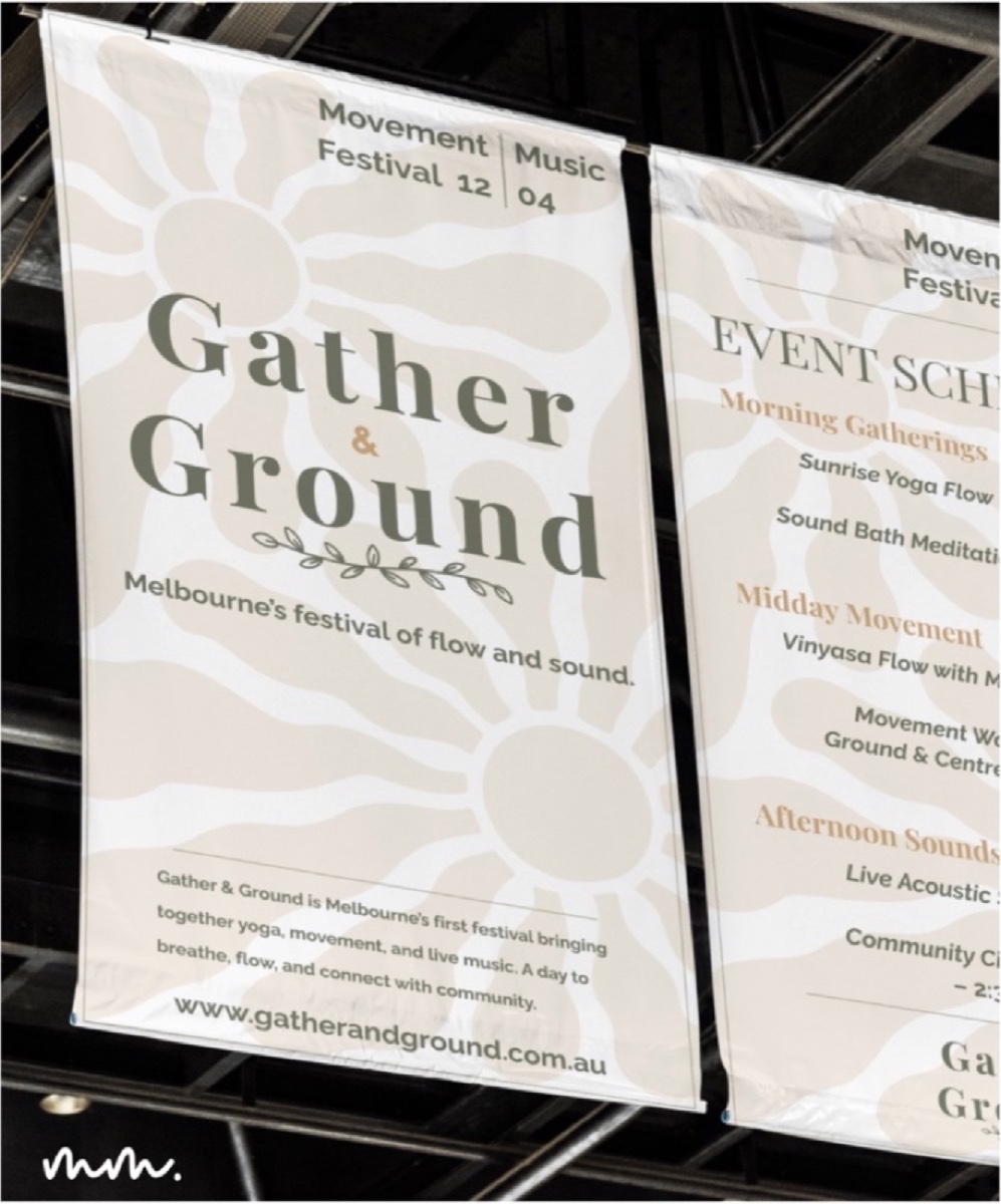 Gather & Ground brand identity, view 1