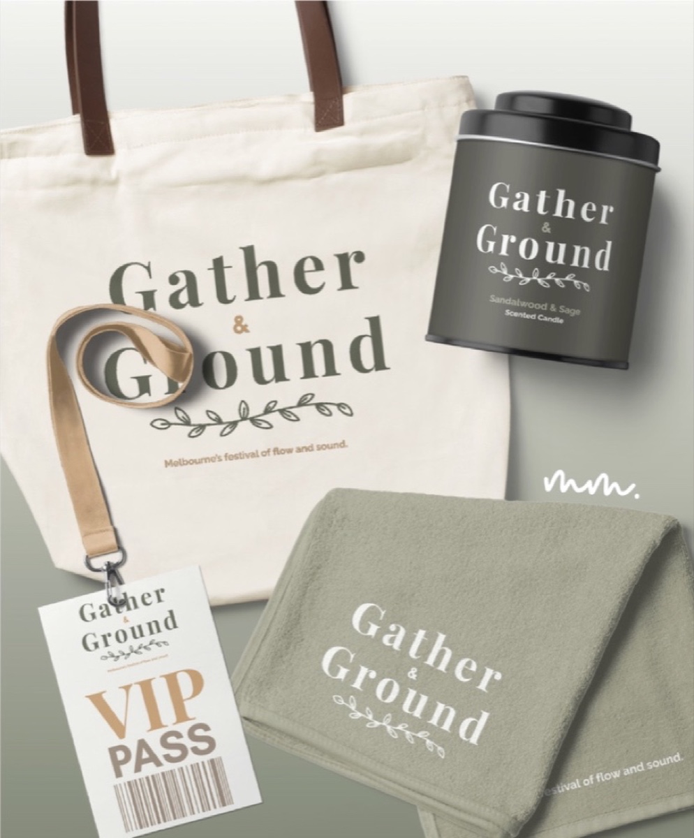 Gather & Ground brand identity, view 3
