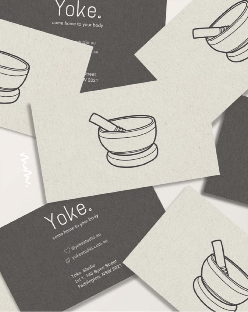 Yoke yoga studio visual identity, view 2