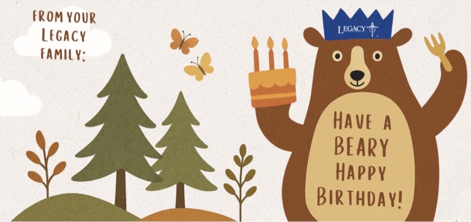 Legacy Brisbane, Beneficiary birthday card